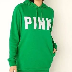 Victoria’s Secret/ PINK Fleece Green Campus Hoodie/ MEDIUM / NWT